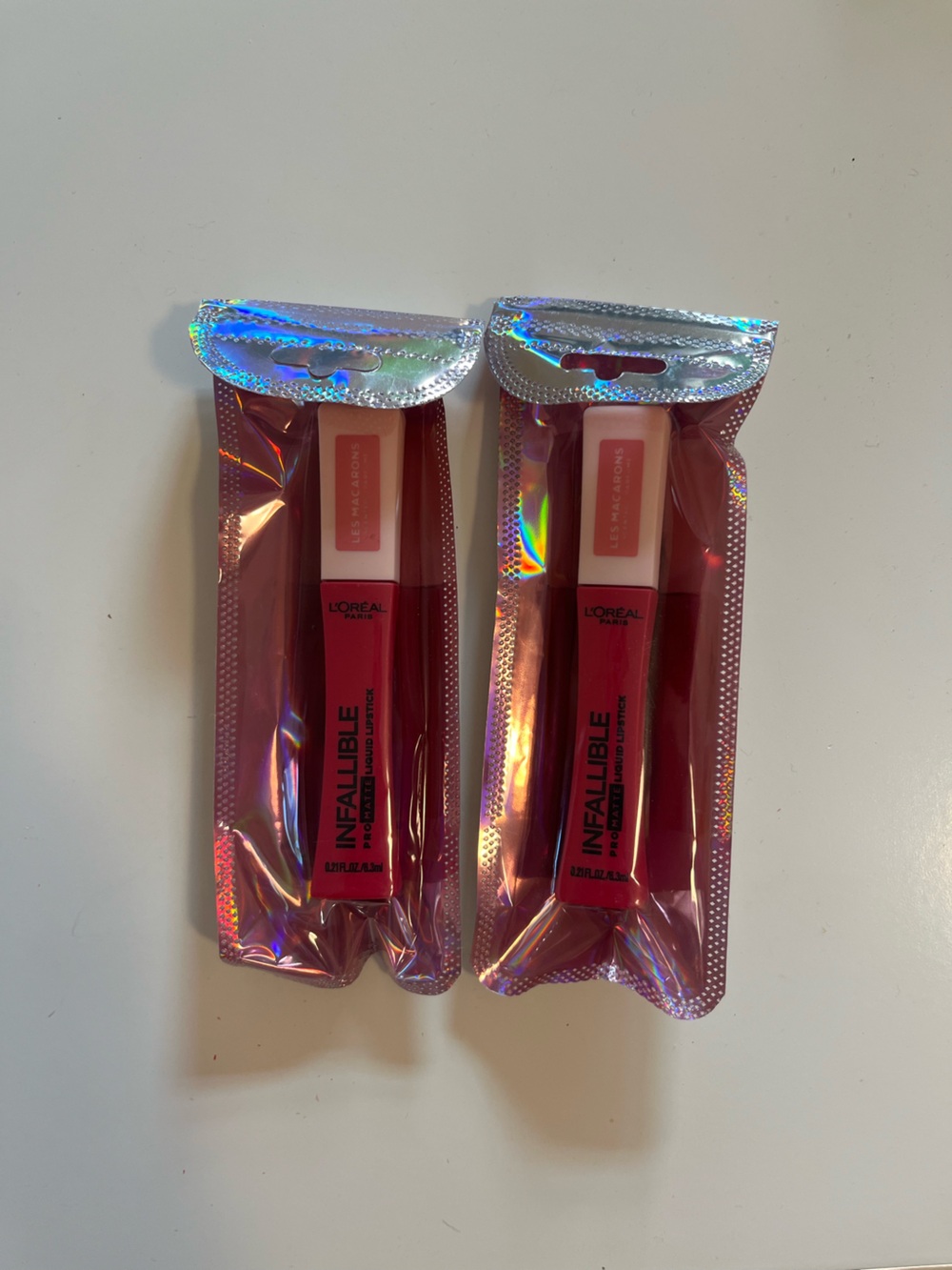 2 Sealed L’Oréal Infallible Les Macrons Liquid Lipstick 828 Framboise Frenzy